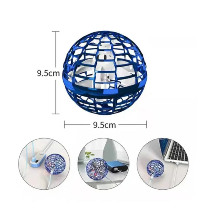 Vikbua™ Flygende ball med fargerike LED-lys som styres med hånden