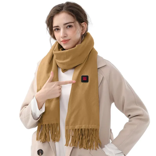 Vikbua™ Oppvarmet skjerf i fleece med USB og tre varmenivåer