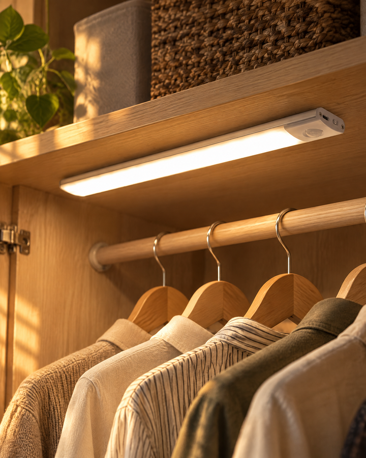 Vikbua™ Oppladbar LED-list med bevegelsessensor – magnetisk montering