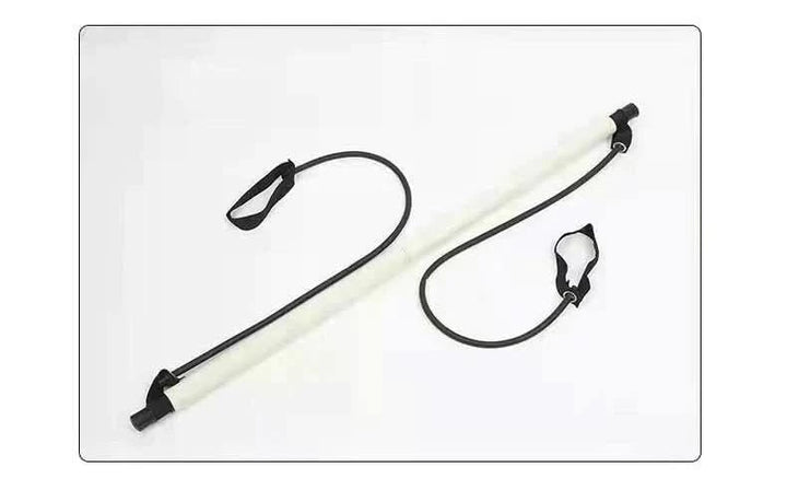 Vikbua™ Bærbar pilatesstang med strikkbånd og fotløkker