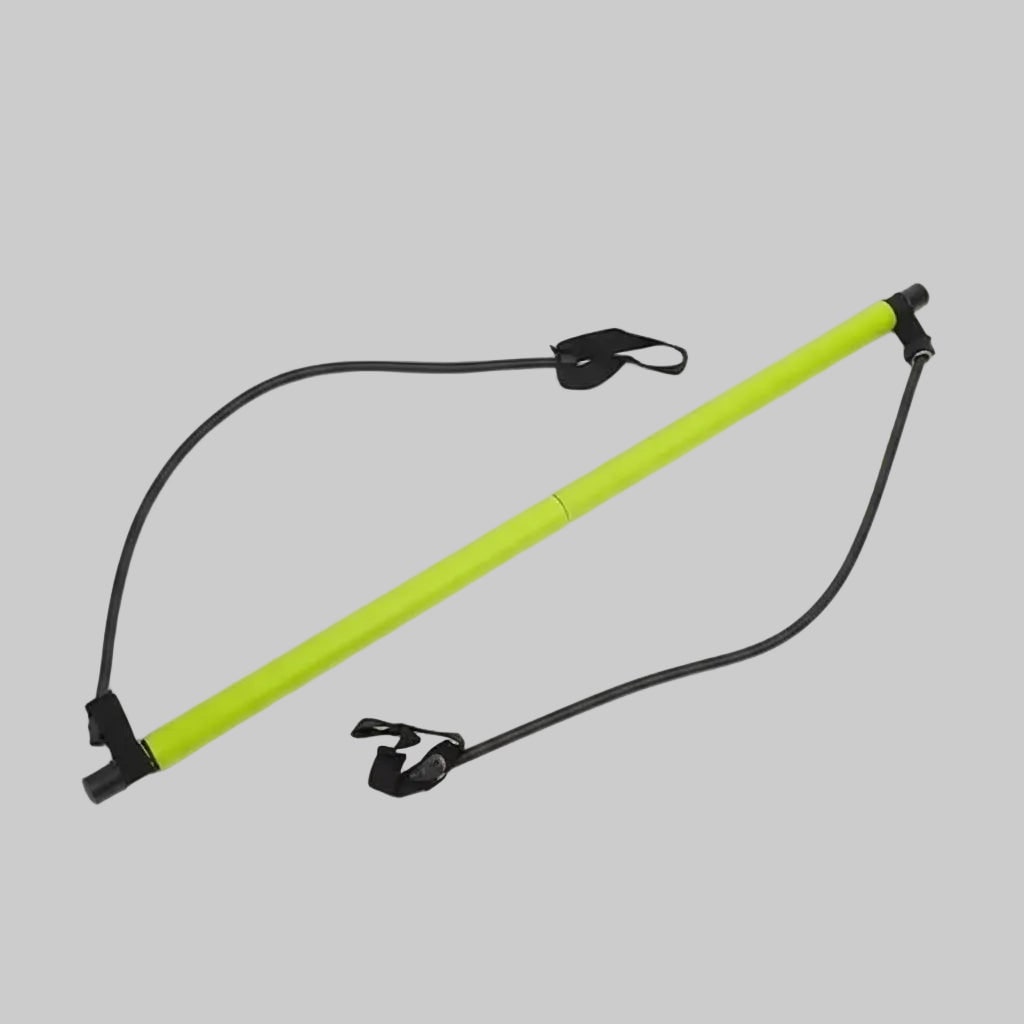 Vikbua™ Bærbar pilatesstang med strikkbånd og fotløkker