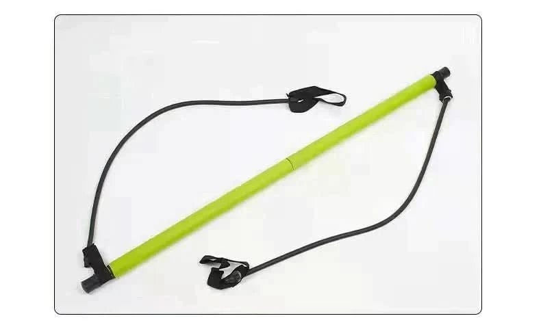Vikbua™ Bærbar pilatesstang med strikkbånd og fotløkker