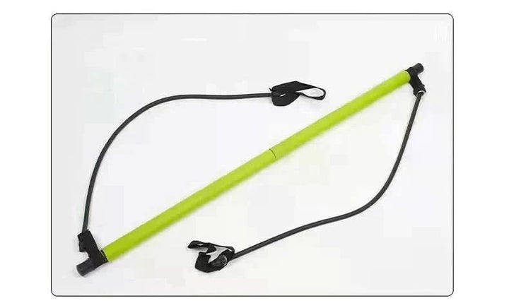 Vikbua™ Bærbar pilatesstang med strikkbånd og fotløkker