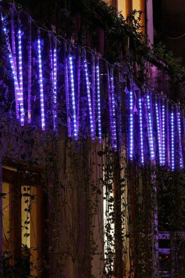 Vikbua™ LED-istappslynge med fallende snøeffekt, 8 rør