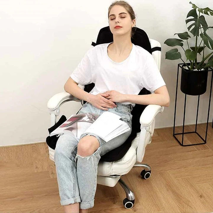 Vikbua™ Shiatsu massasjepute for hele ryggen med varme og nakkestøtte