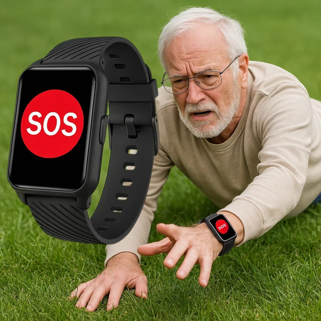 Vikbua™ Smartklokke for eldre med fallalarm, GPS og SOS-anrop