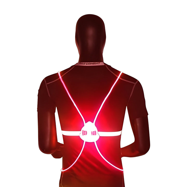 Vikbua™ Selvlysende LED-vest med 360° synlighet for løping og sykling
