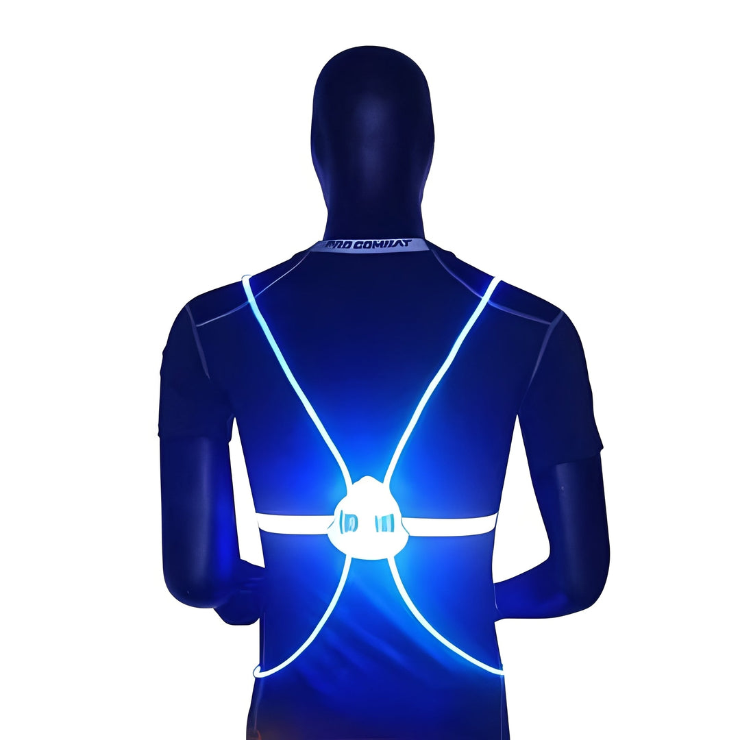 Vikbua™ Selvlysende LED-vest med 360° synlighet for løping og sykling
