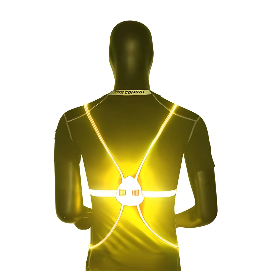 Vikbua™ Selvlysende LED-vest med 360° synlighet for løping og sykling
