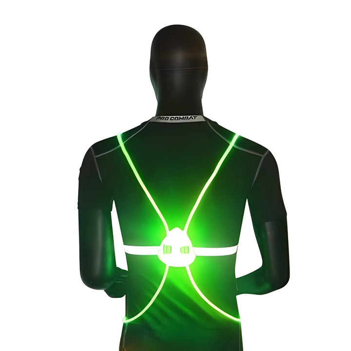 Vikbua™ Selvlysende LED-vest med 360° synlighet for løping og sykling