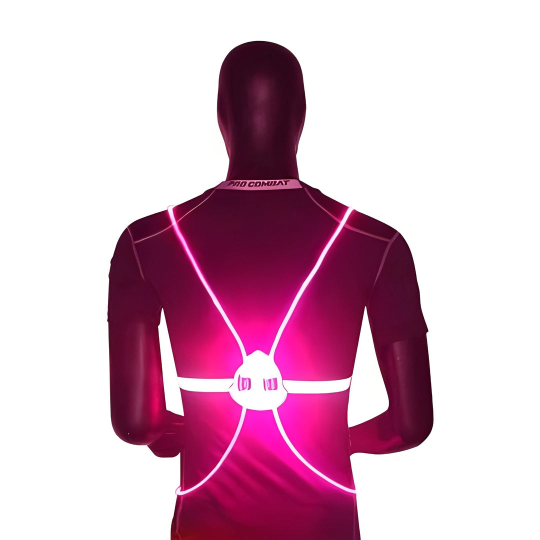 Vikbua™ Selvlysende LED-vest med 360° synlighet for løping og sykling