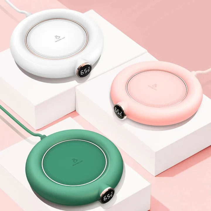 Vikbua™ Koppvarmer med USB, digitalt display og 3 varmenivåer