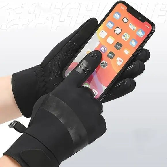 Vikbua™ Termiske sykkelhansker, vindtette med touchfingertupper