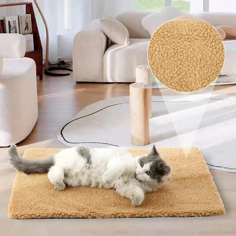 Vikbua™ Selvvarmende teppe til katt og hund uten ledning