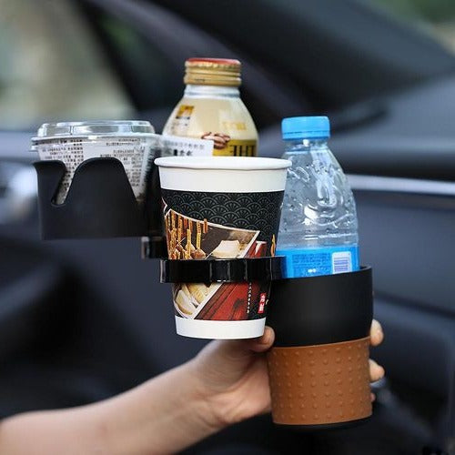 Vikbua™ Oppbevaring til koppholderen i bilen med sklisikker mobilplass