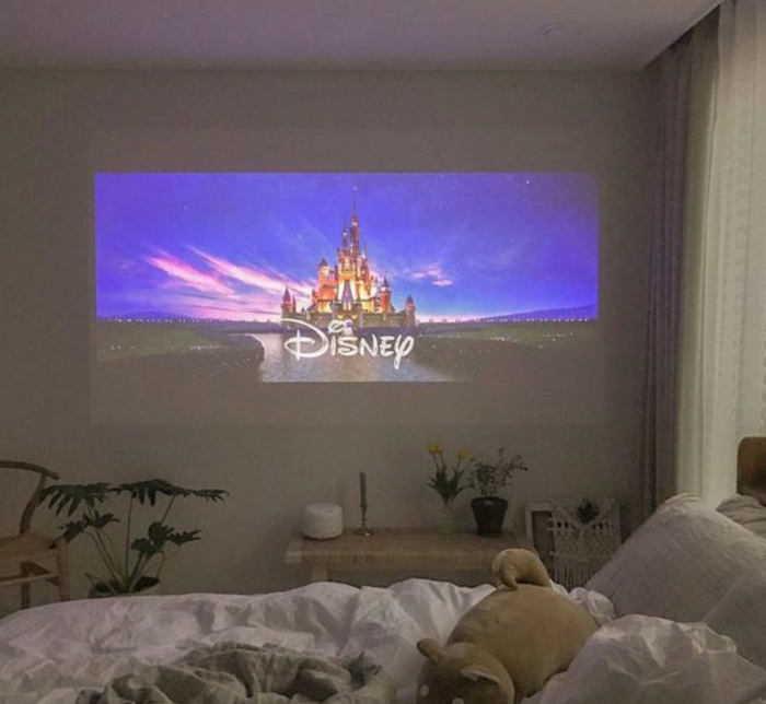 Vikbua™ Miniprojektor for hjemmekino med innebygd høyttaler
