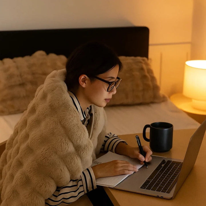 Vikbua™ Myk plysjpledd for alle årstider med stilrent design