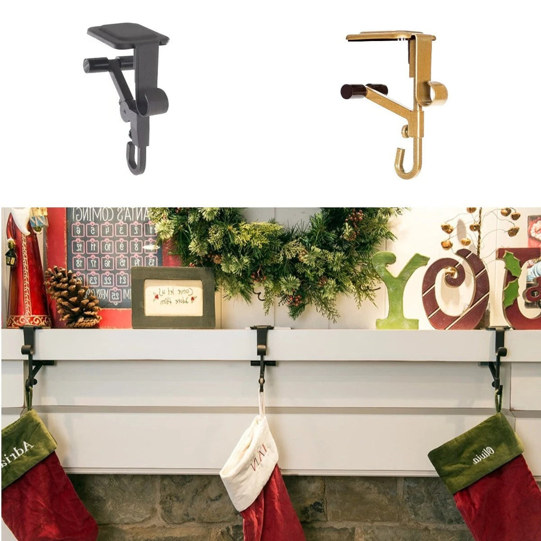 Vikbua™ Sklisikker 2-i-1-holder for julestrømper og girlander