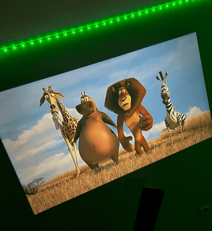 Vikbua™ Miniprojektor for hjemmekino med innebygd høyttaler