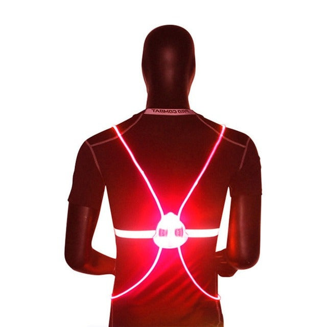 Vikbua™ Refleksvest med LED-lys, 360° synlighet og 3 lysmoduser