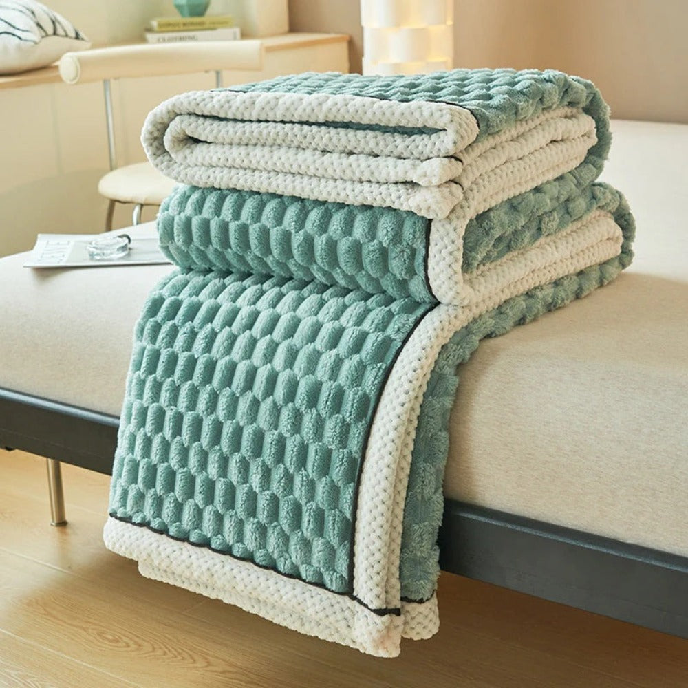 Vikbua™ Myk pledd med boblestruktur som føles som en sky