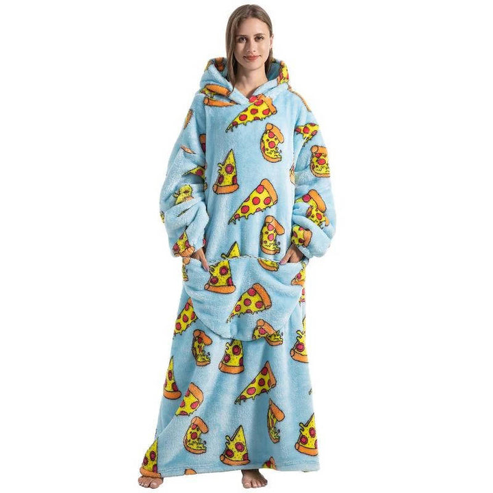 Vikbua™ Oversized teppegenser i sherpa med lange ermer og hette