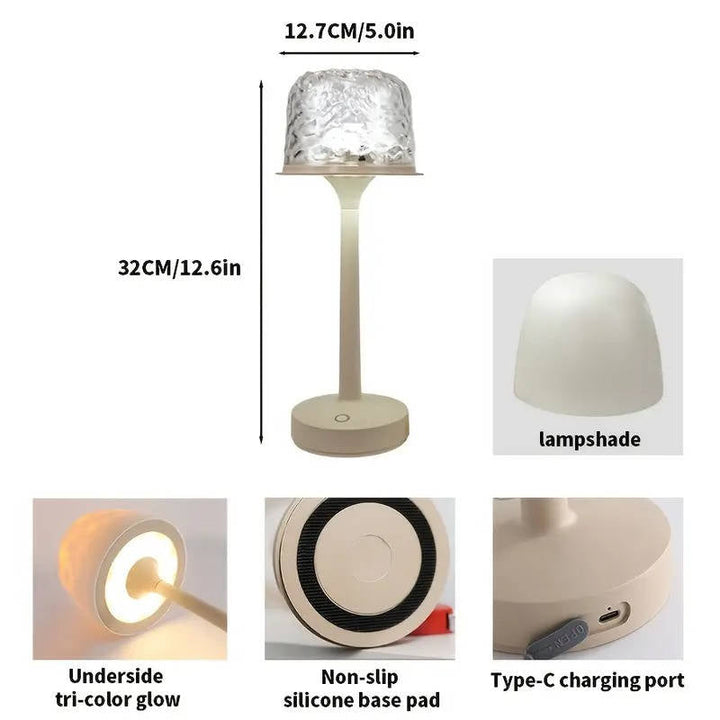 Vikbua™ Trådløs projektorlampe med vannmønster, fjernkontroll og 16 farger