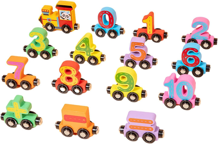 Vikbua™ Magnetisk talltog i tre for barn fra 3 til 6 år