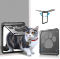 Vikbua™ Magnetisk dyreluke for myggnettdør til hund og katt med lås