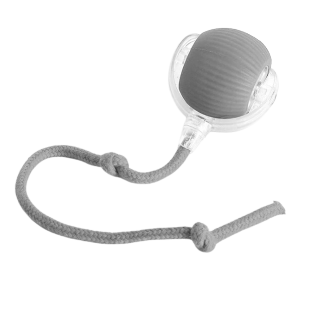 Vikbua™ Selvrullende katteball med leken tauhale