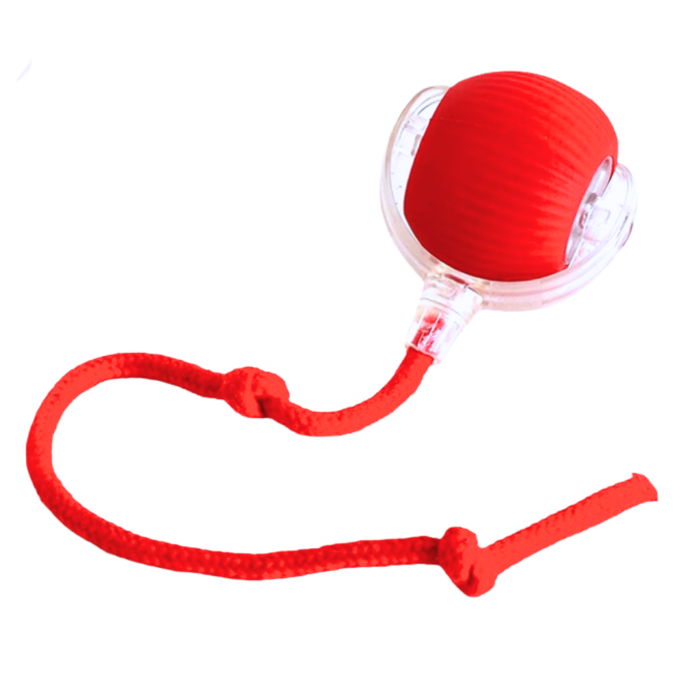 Vikbua™ Selvrullende katteball med leken tauhale