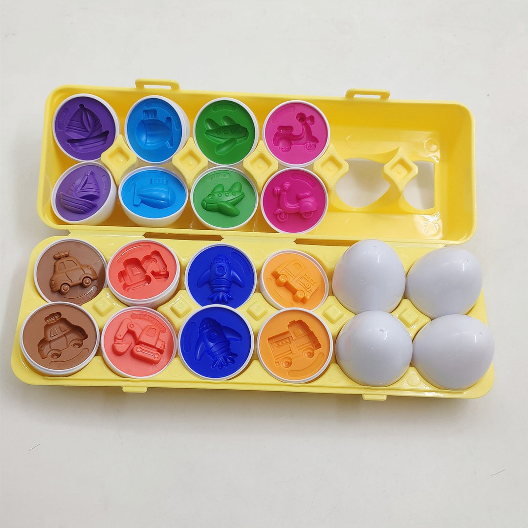 Vikbua™ Matchende egg med former – sorteringsleke med 12 egg