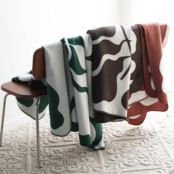 Vikbua™ Boho-pledd med abstrakt mønster i skandinavisk stil