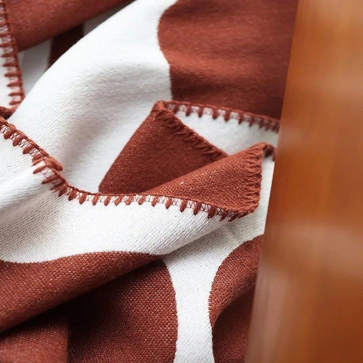 Vikbua™ Boho-pledd med abstrakt mønster i skandinavisk stil
