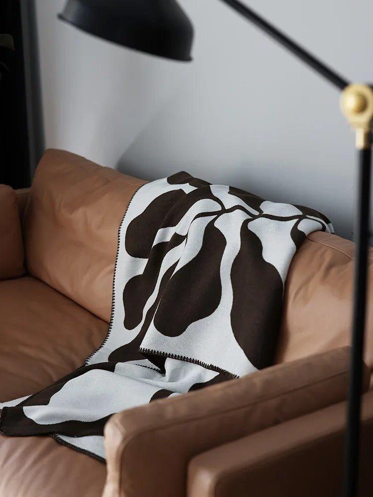 Vikbua™ Boho-pledd med abstrakt mønster i skandinavisk stil