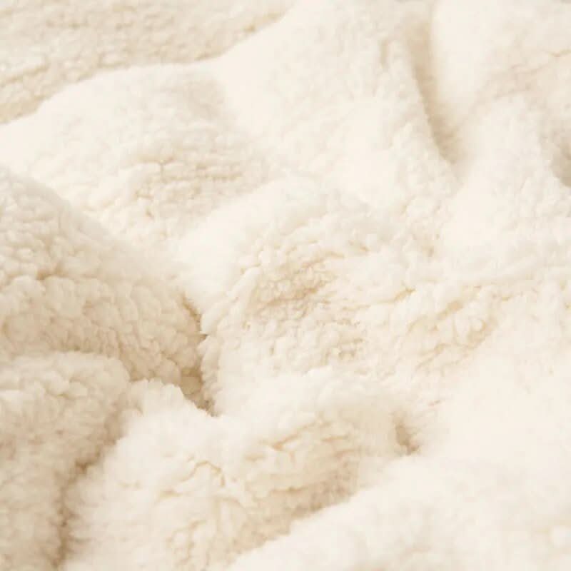 Vikbua™ Vendbart sherpateppe med supermyk fleeceside