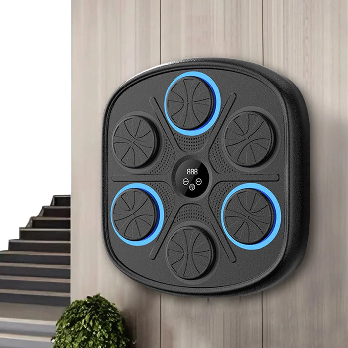 Vikbua™ Veggmontert boksemaskin med musikk og 6 LED-puter