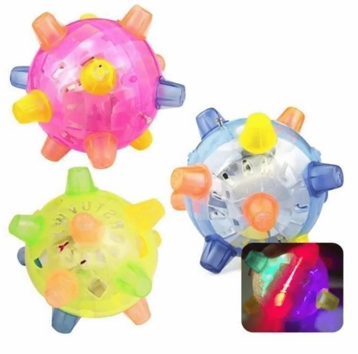 Vikbua™ Interaktiv hoppeball for hund med LED-lys og lyd