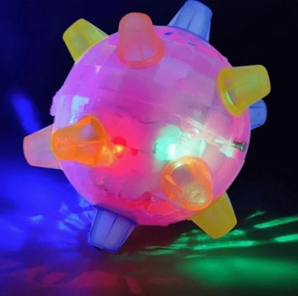 Vikbua™ Interaktiv hoppeball for hund med LED-lys og lyd