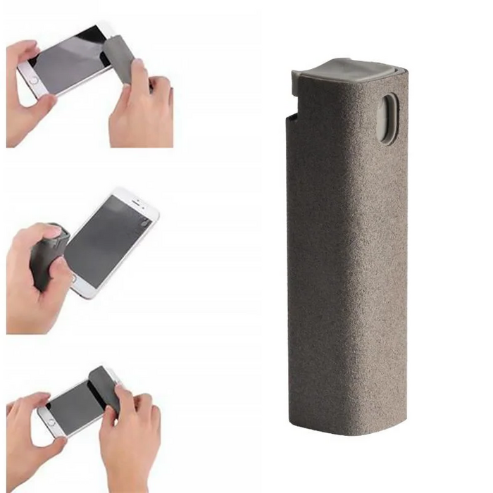 Vikbua™ Skjermrens i lommeformat med spray og mikrofiberklut