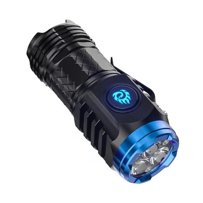 Vikbua™ Mini lommelykt med tre LED, fem lysmoduser og SOS