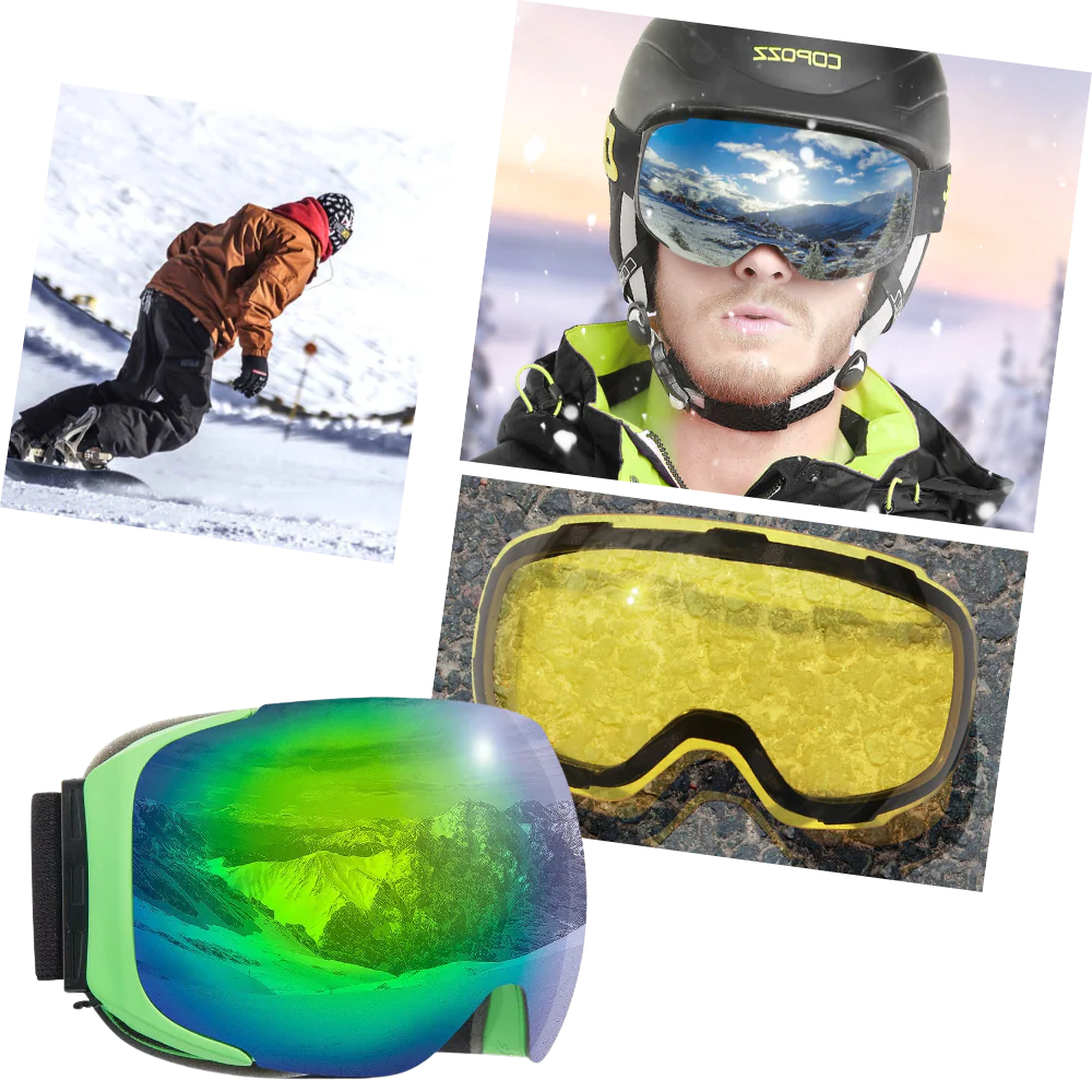 Vikbua™ Magnetiske skibriller med to polariserte utskiftbare linser