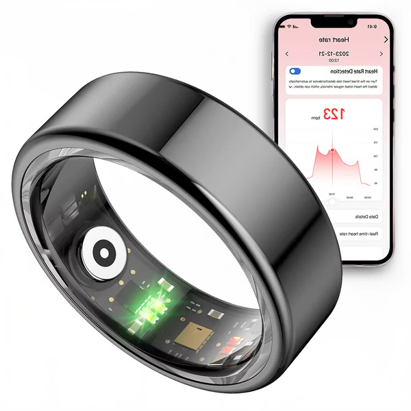 Vikbua™ Smart ring i rustfritt stål med søvn- og aktivitetsmåling