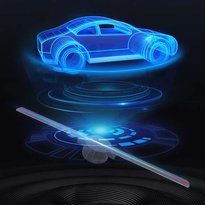 Vikbua™ 3D-hologramvifte med LED og justerbar lysstyrke