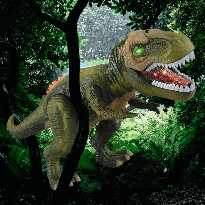 Vikbua™ Fjernstyrt T-rex som går, brøler og lyser i flere farger