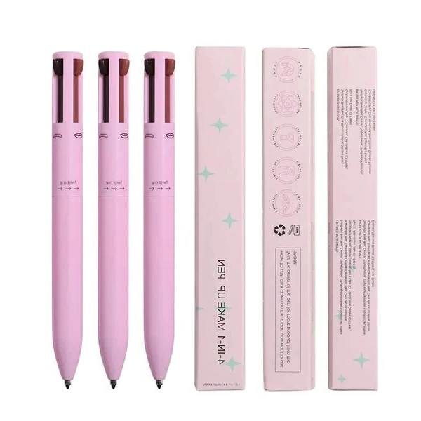 Vikbua™ Sminkepenn 4 i 1 med eyeliner, leppepenn og øyenbrynspenn
