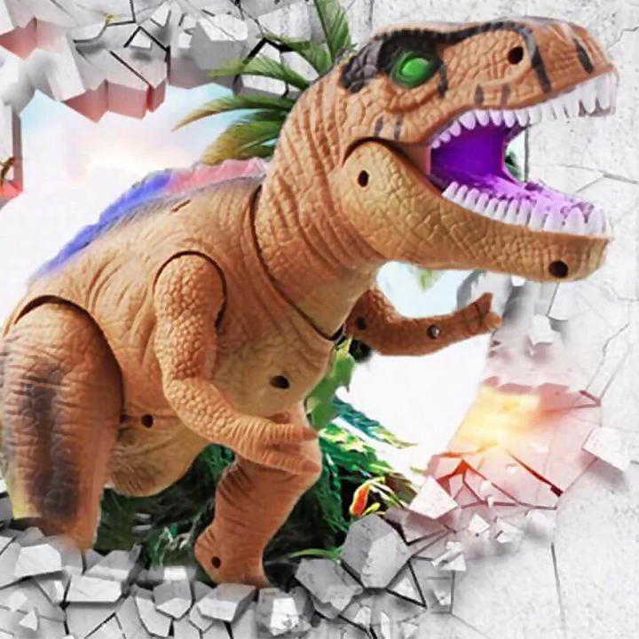 Vikbua™ Fjernstyrt T-rex som går, brøler og lyser i flere farger