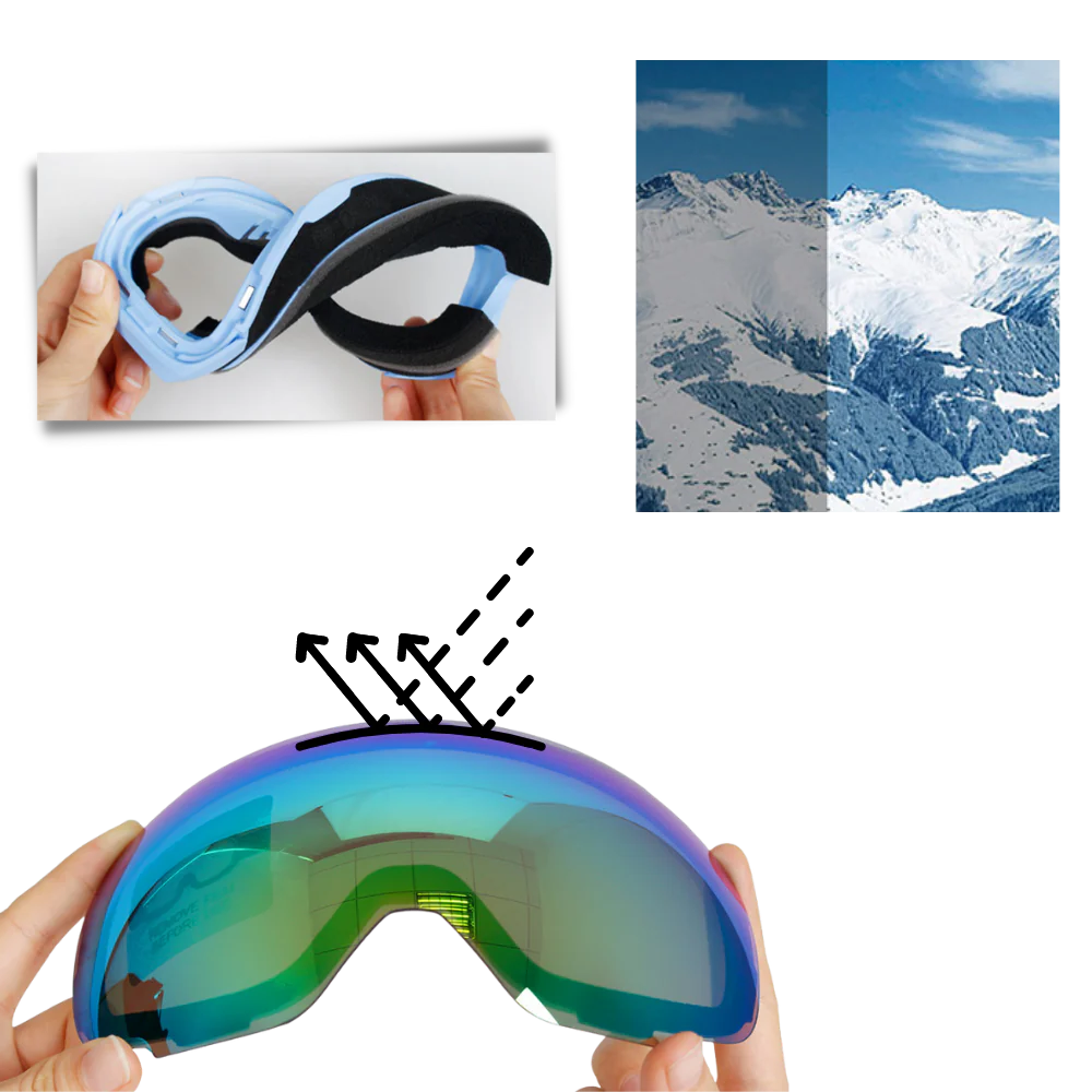 Vikbua™ Magnetiske skibriller med to polariserte utskiftbare linser