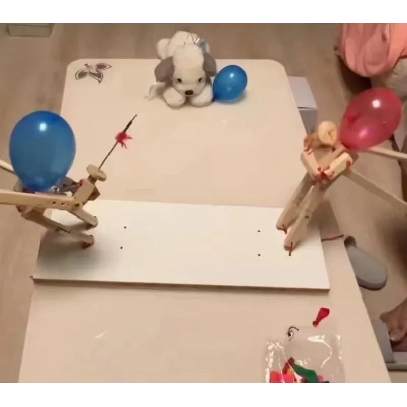 Vikbua™ Ballongfekting i tre – selskapsspill for to spillere