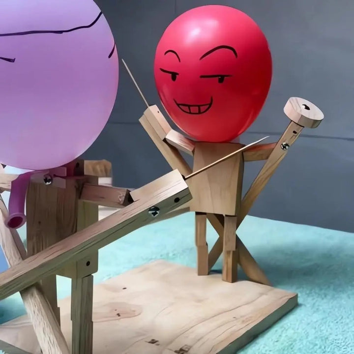 Vikbua™ Ballongfekting i tre – selskapsspill for to spillere
